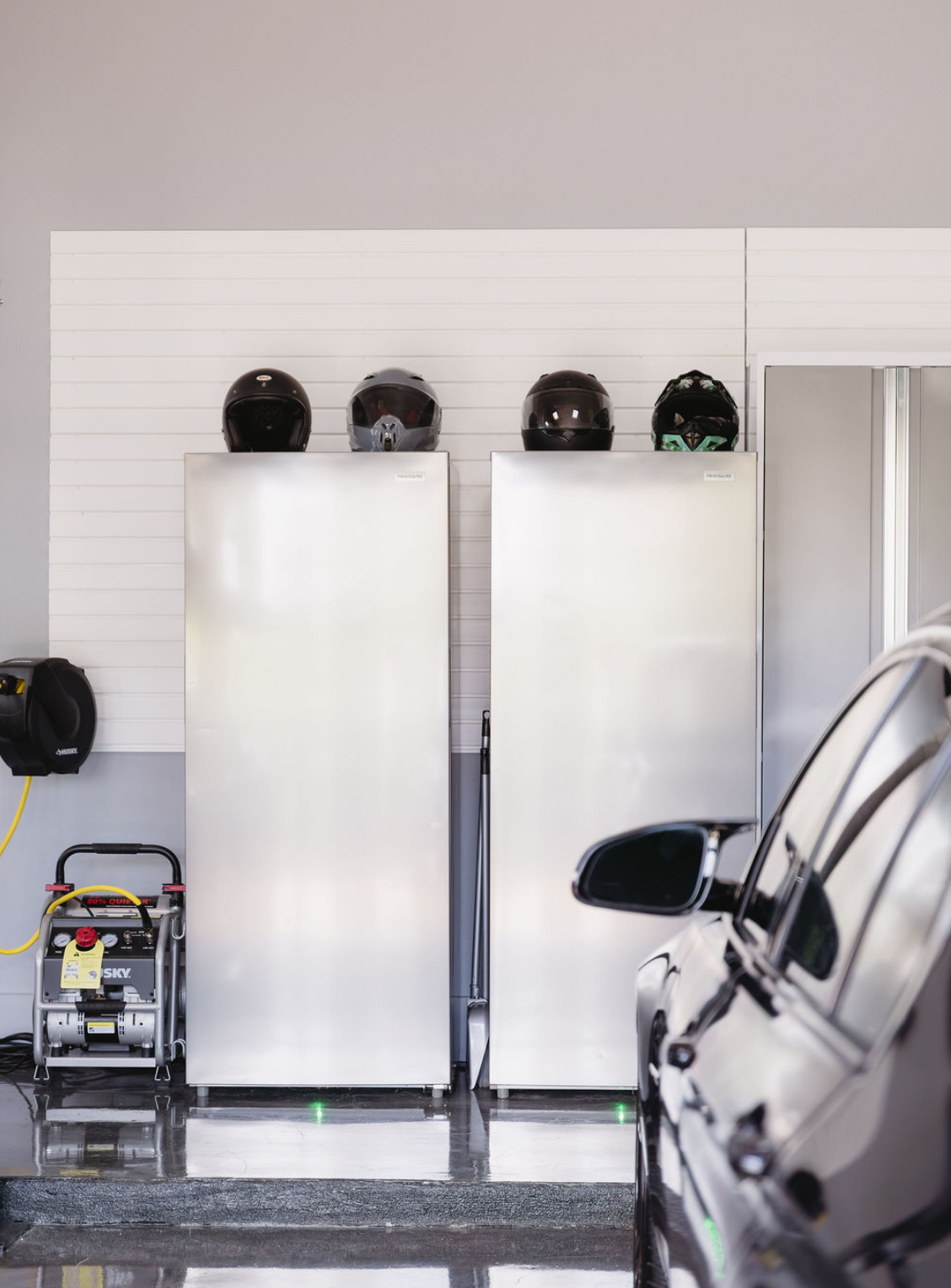 Finished garage storage area by My Ultimate Garage